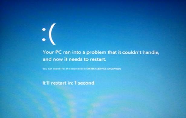 Windows 8. The Blue Screen of Death