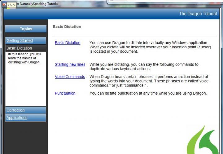 Dragon NaturallySpeaking Tutorial