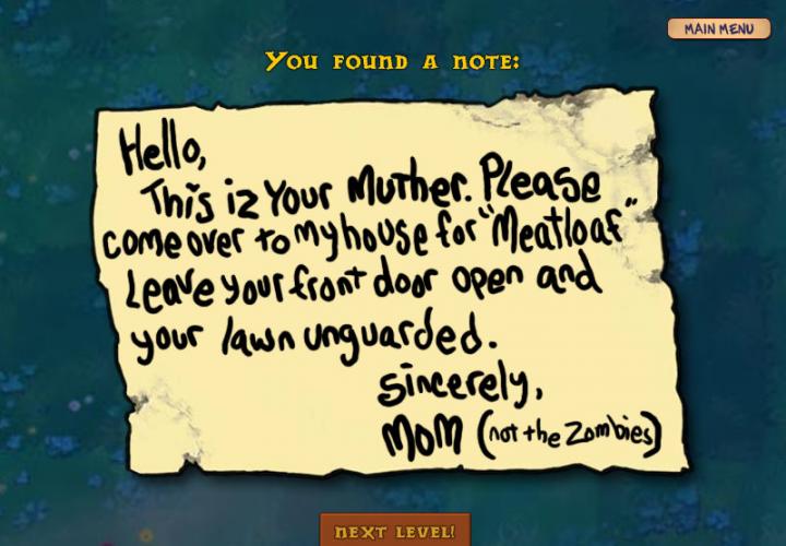 A Note The Zombies Left On Your Lawn