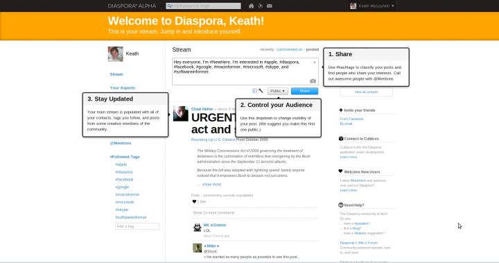 DIASPORA* - The Alternative to Facebook