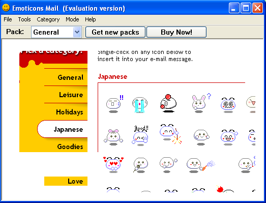 Emoticons Mail - The Japanese Smileys!