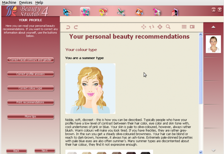 Your personal beauty recommendations