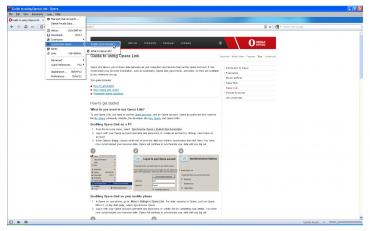 Enabling Opera Link