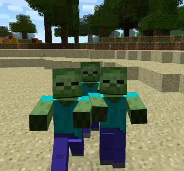 Minecraft: Square Zombie in Search for Square Brains