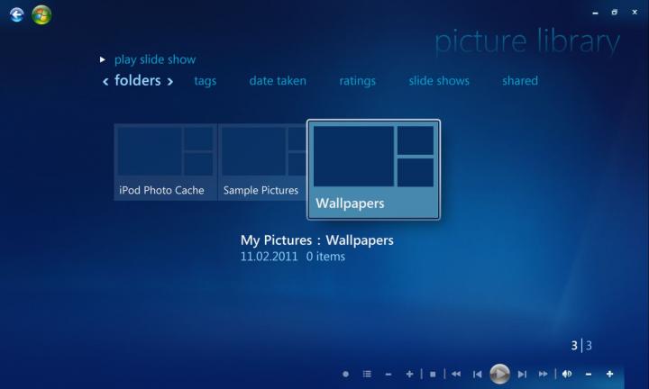 Windows Media Center Picture Library