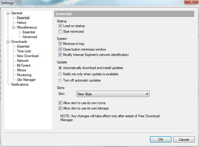 Windows Media Center Settings